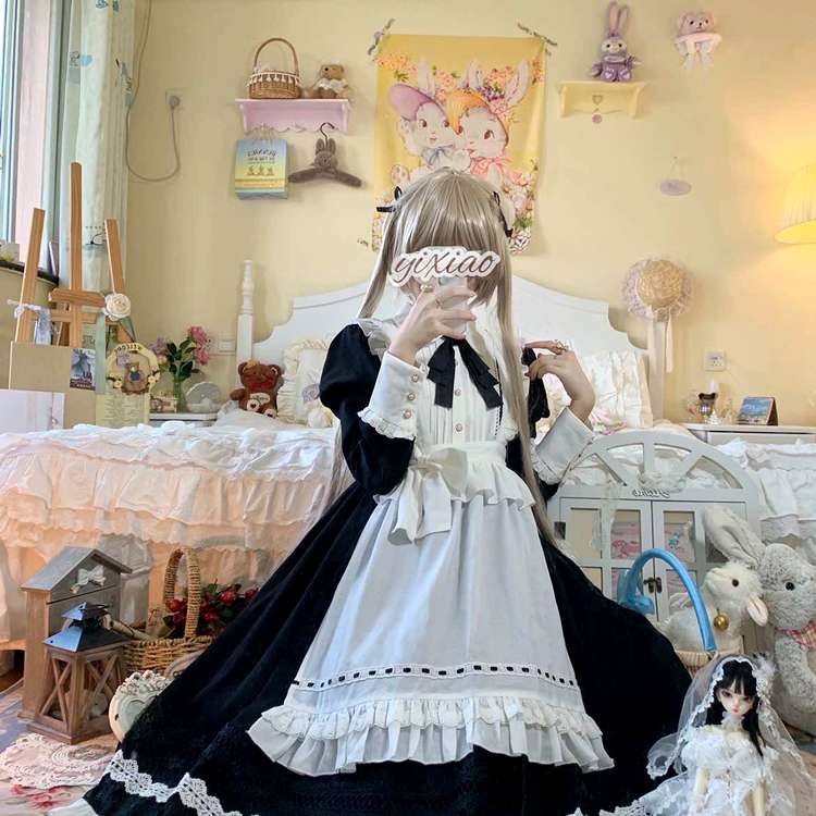 優美なロリータスタイルメイド服