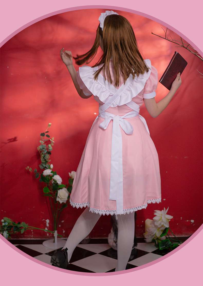 メイド服 フリルたっぷりメイドワンピース