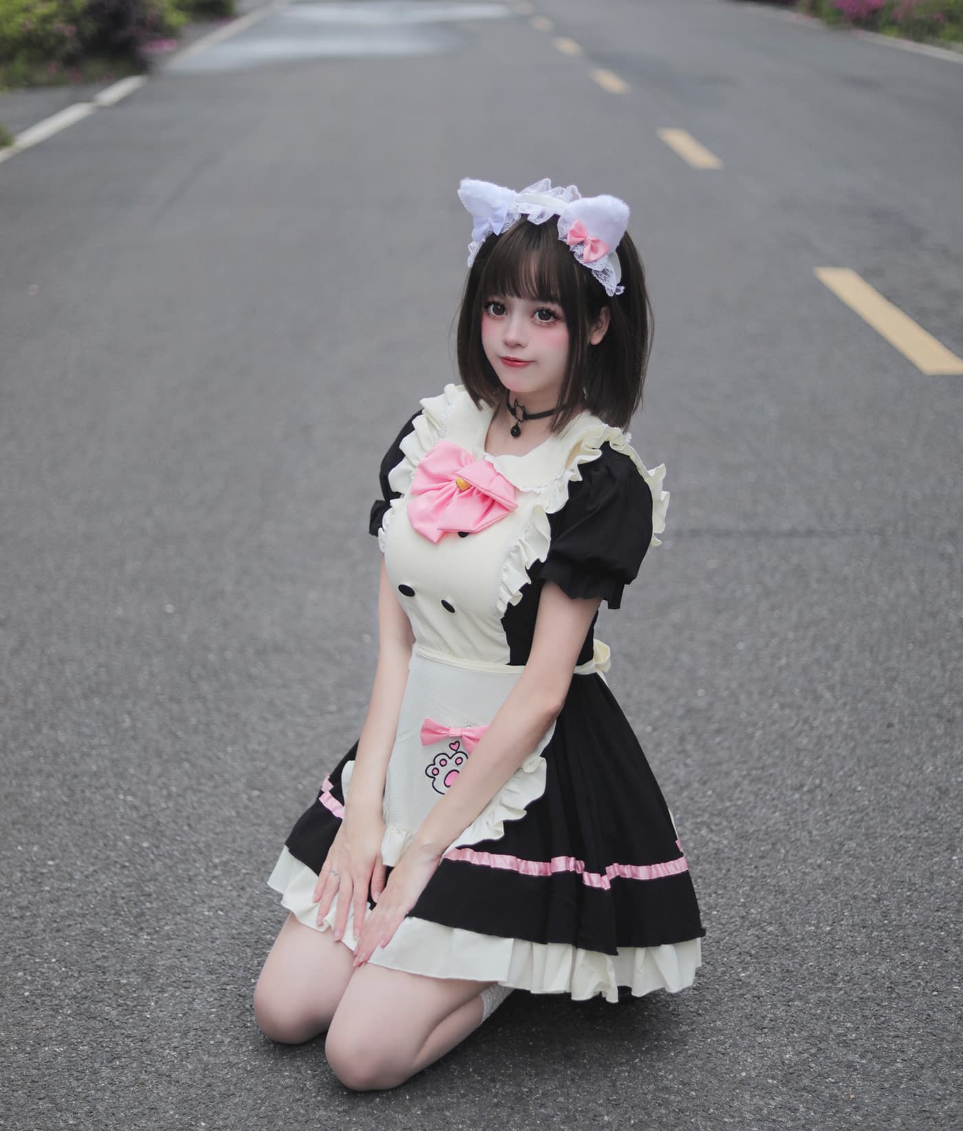 可愛い仔犬風ふんわりメイド服