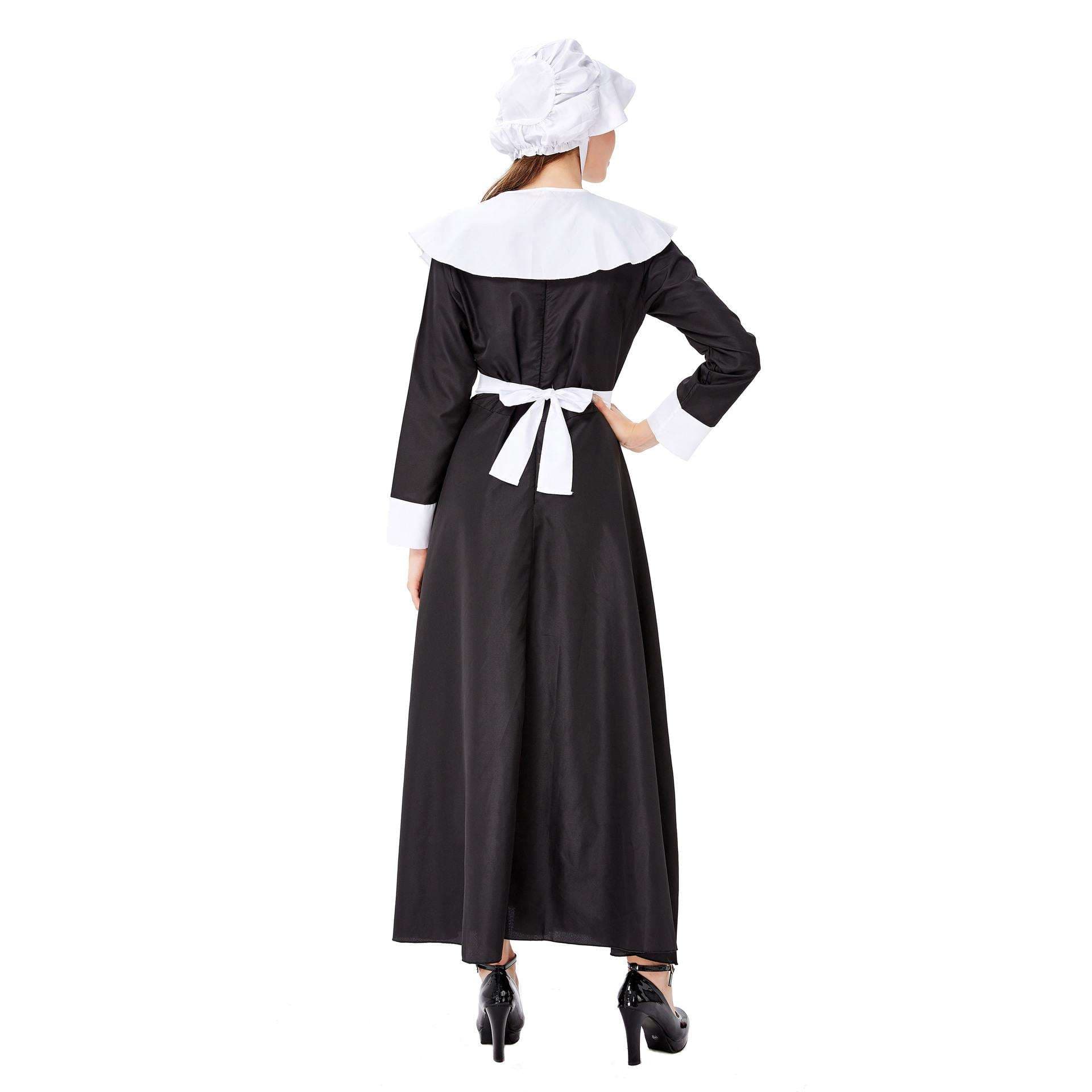 メイド服 清楚なメイド風ロングワンピース