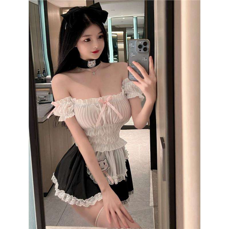 メイド服 猫耳メイド風フリルワンピース