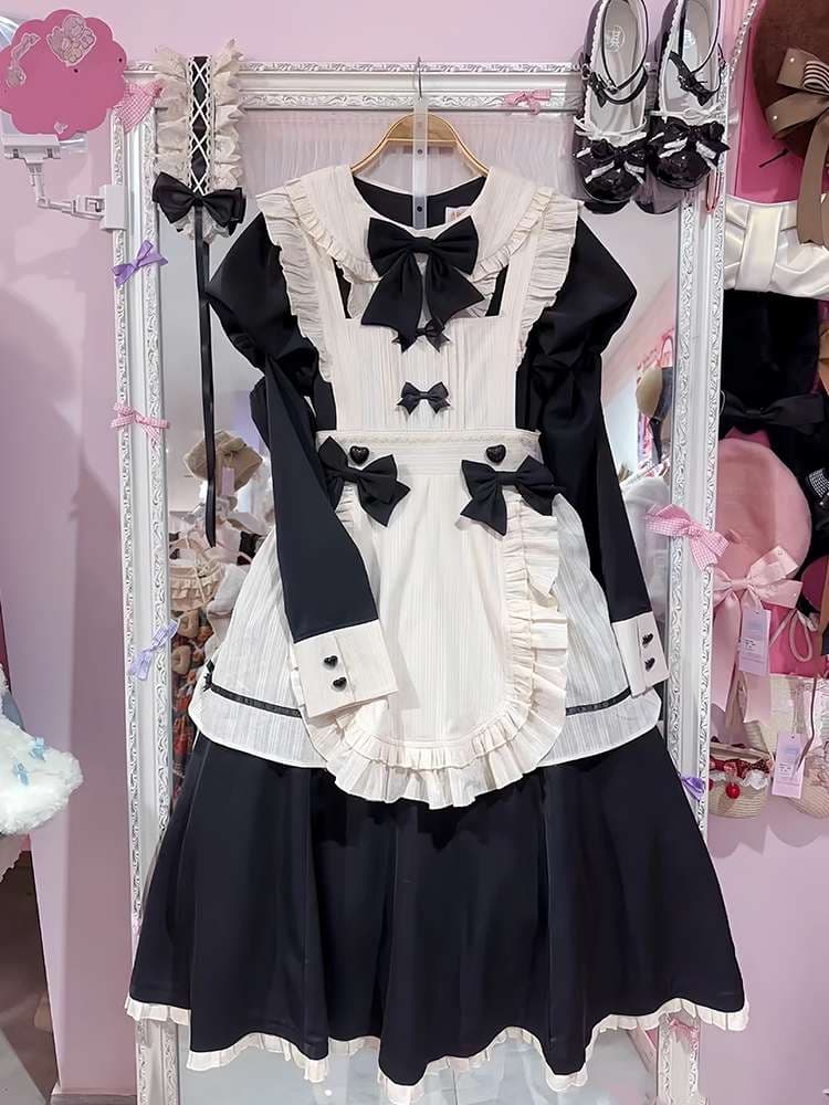 フリルたっぷりメイド服セット