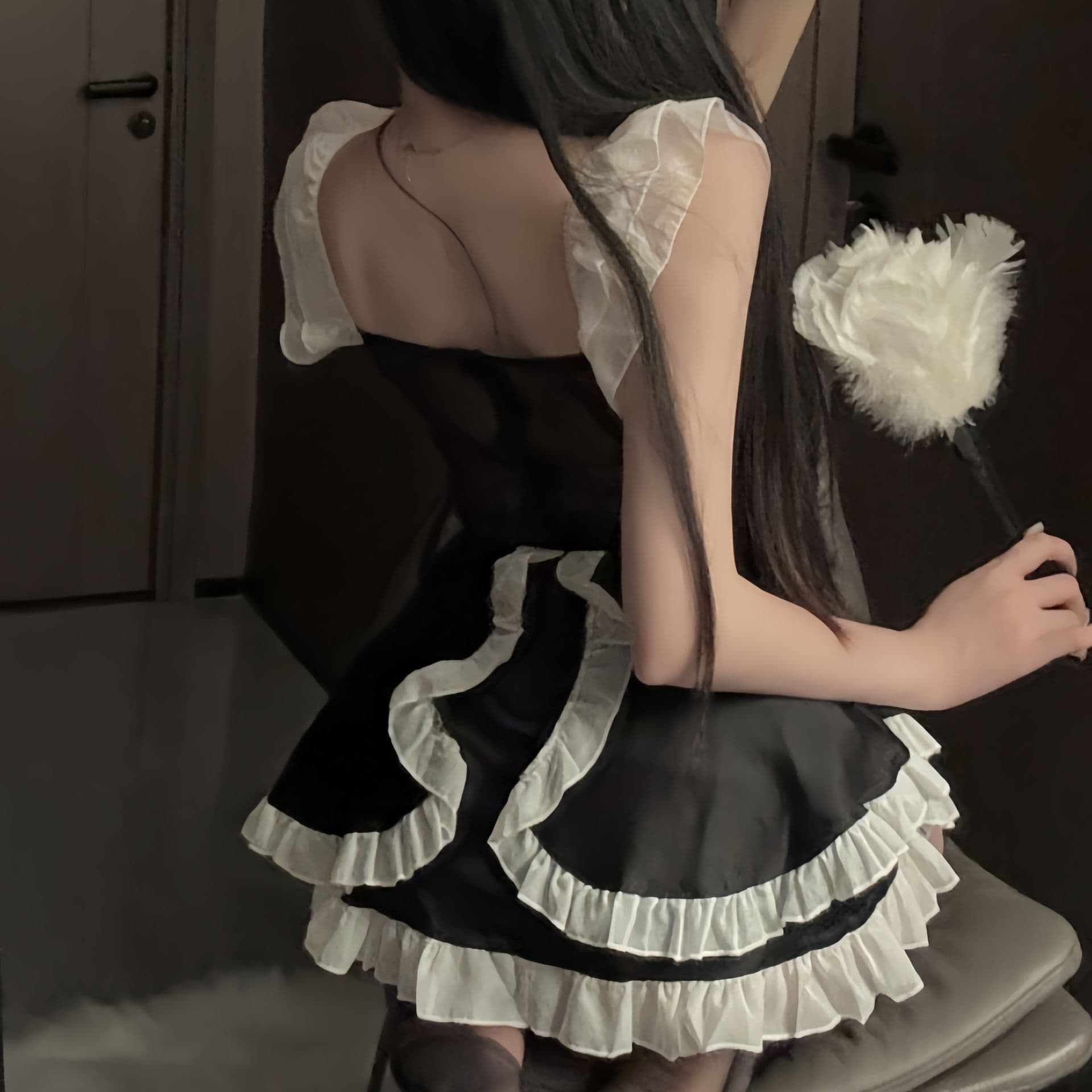 センシュアルなメイド服上品レース