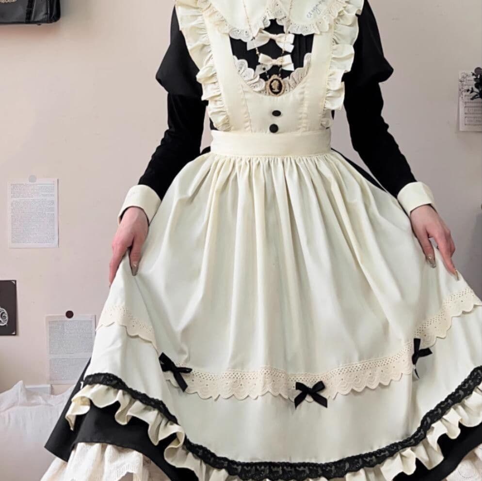 メイド服  黒×白 クラシックメイド ワンピース