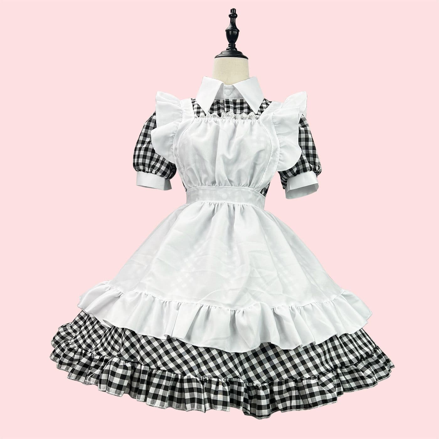 クラシックメイド服フリルエプロンセット