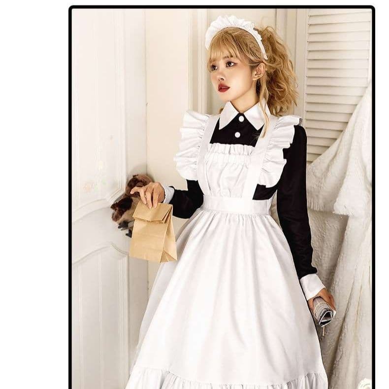 メイド服 クラシカルフリルメイドワンピース