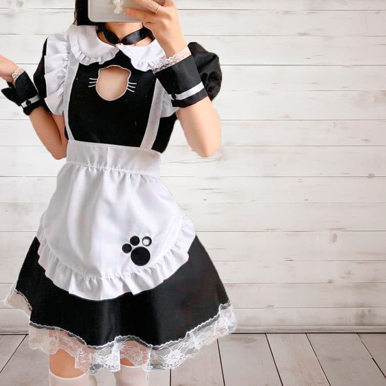猫耳風メイド服セット