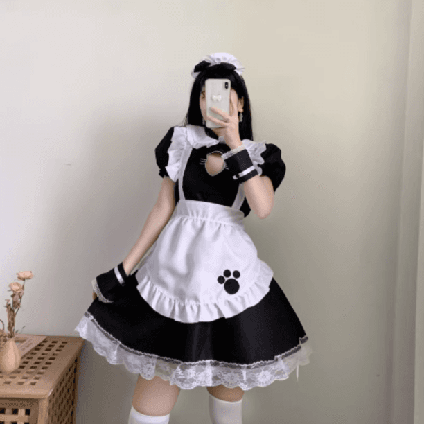 猫耳風メイド服セット