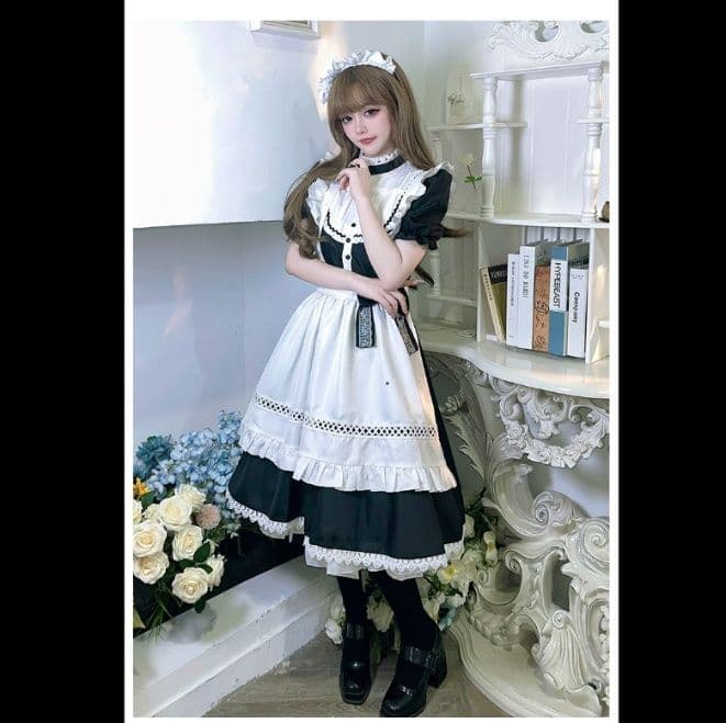 メイド服 宮廷風パフスリーブ付きクラシカルメイド服