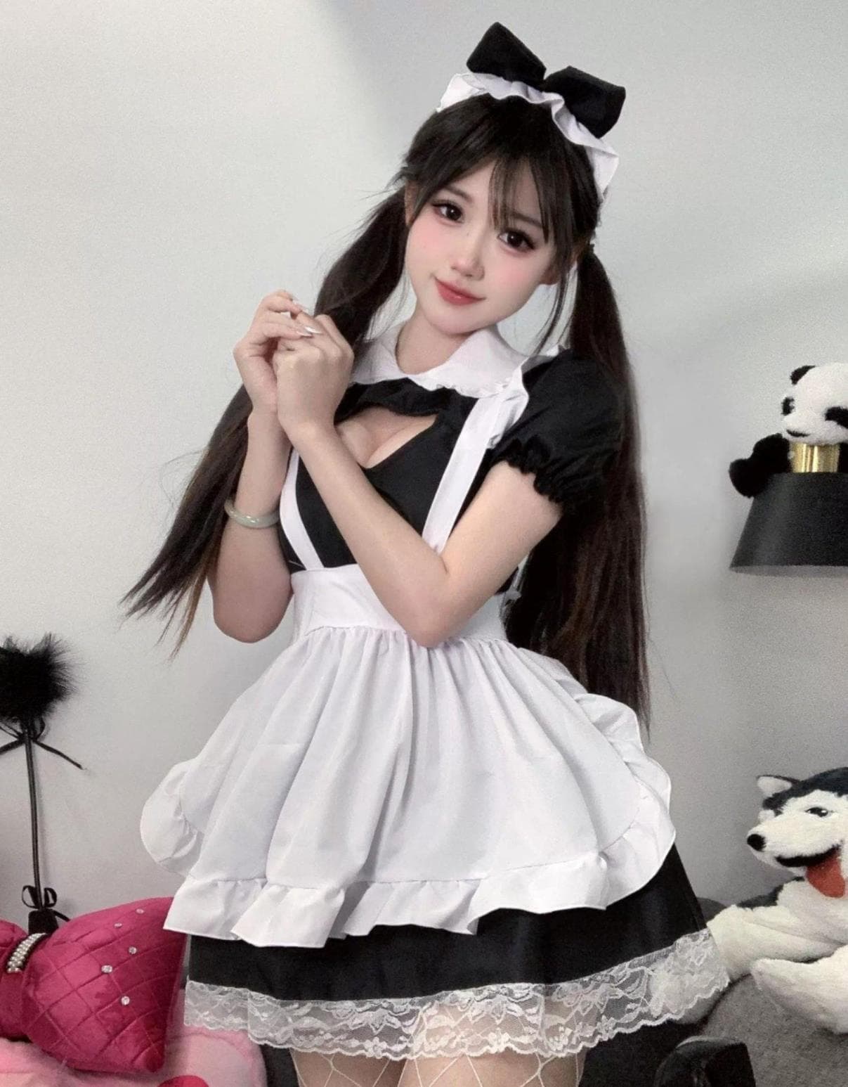 ハートカット メイド服 お嬢様スタイル