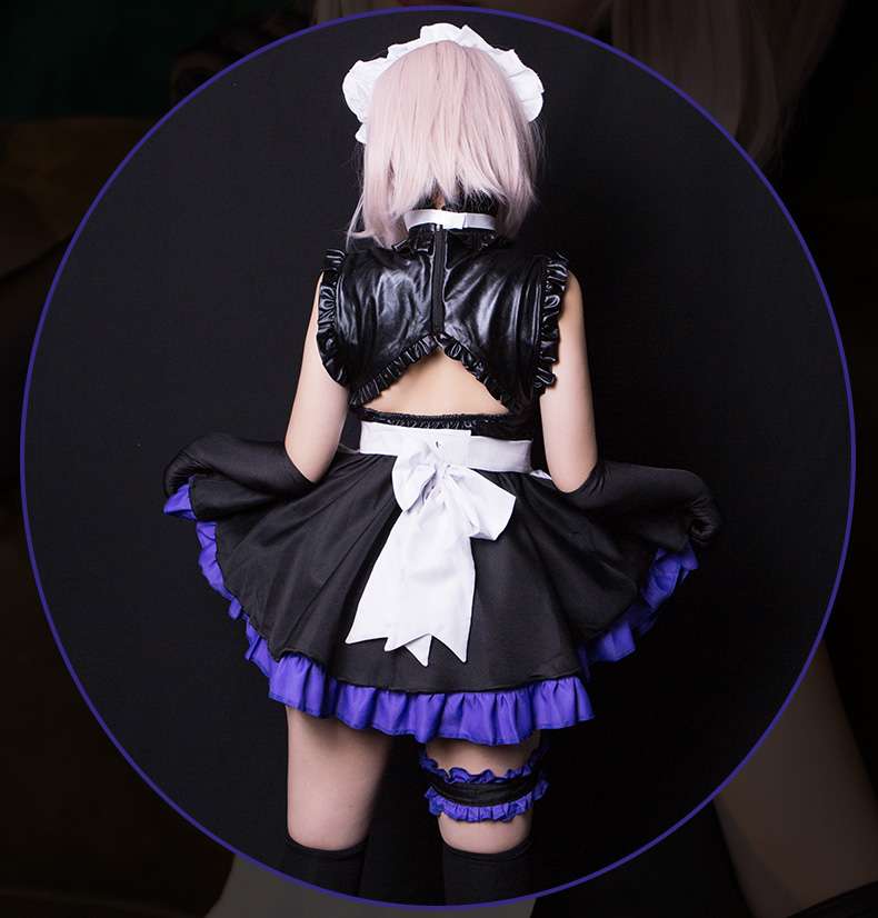 メイド服 メイド風フリルエプロンドレス