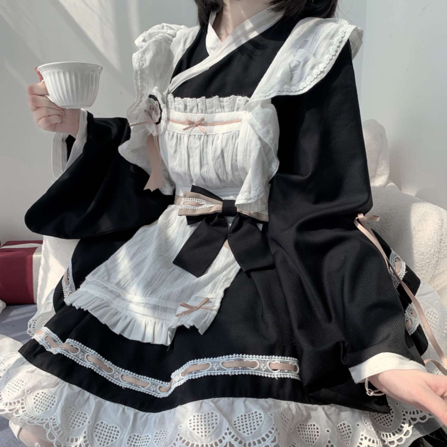 メイド服 和洋折衷メイド風ワンピース