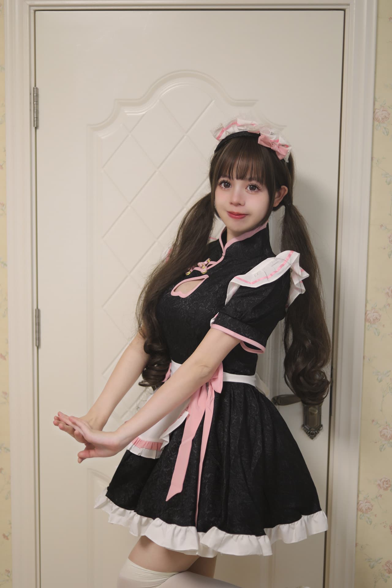 メイド服 チャイナ風優雅メイド服セット