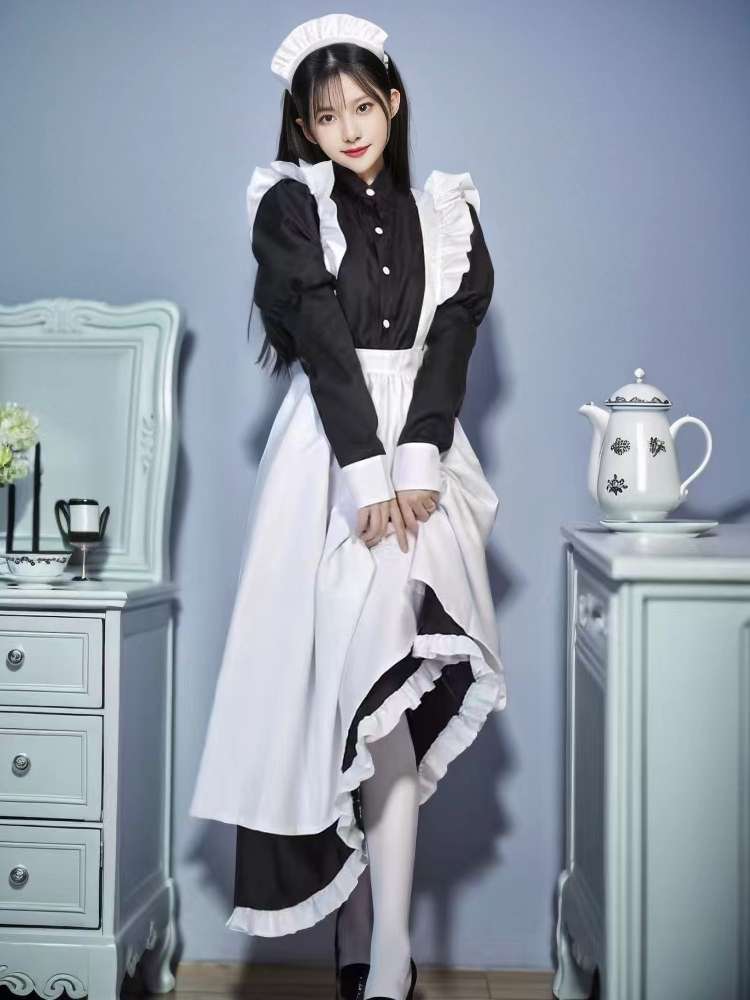 メイド服 優美なメイド風ワンピース