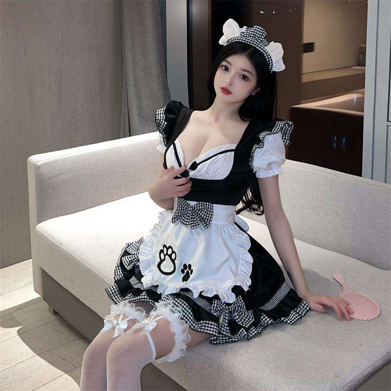 メイド服 猫耳フリルメイドコスチューム