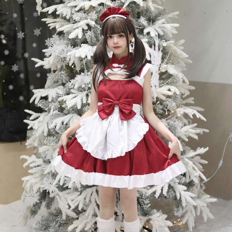 メイド服 クリスマスメイド風コスチューム