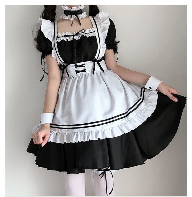 メイド服 フリルたっぷりメイドコスチュームセット