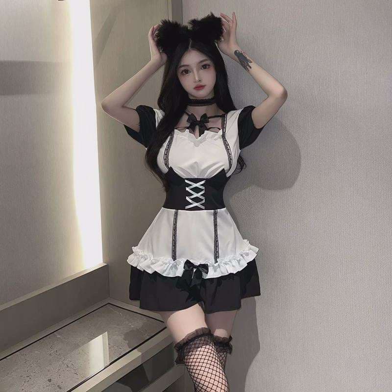 メイド服 ゴシックロリータメイド衣装セット