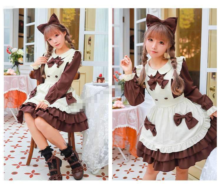 ふんわりリボンメイド服