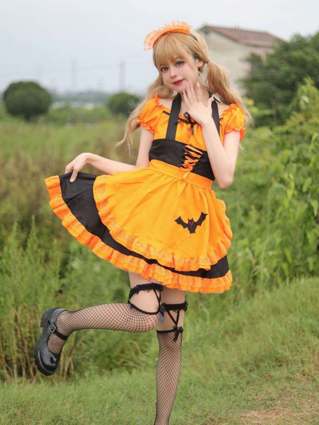 メイド服 ハロウィン風メイドコスチューム