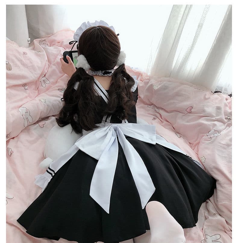 メイド服 フリルたっぷりメイドコスチュームセット