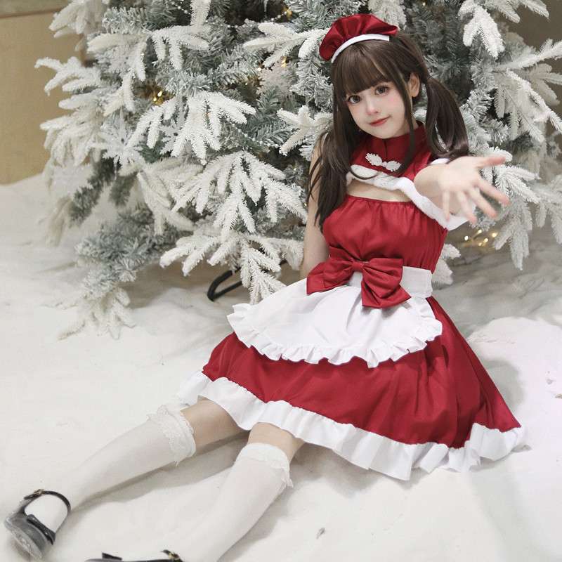 メイド服 クリスマスメイド風コスチューム