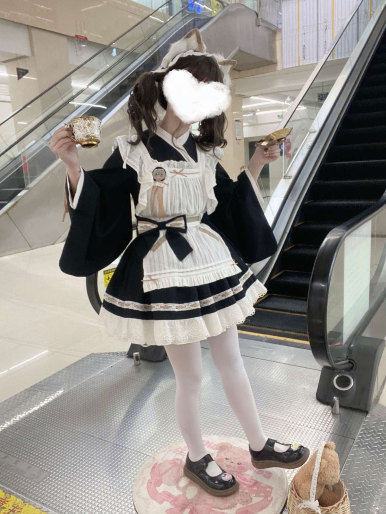 メイド服 和洋折衷メイド風ワンピース