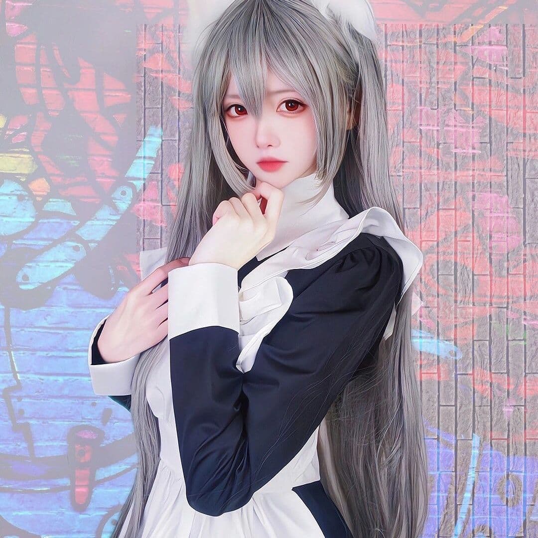 メイド服 メイド服 清楚優雅なフリル付きメイド衣装