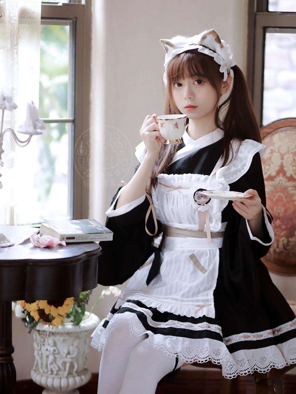 メイド服 和洋折衷メイド風ワンピース