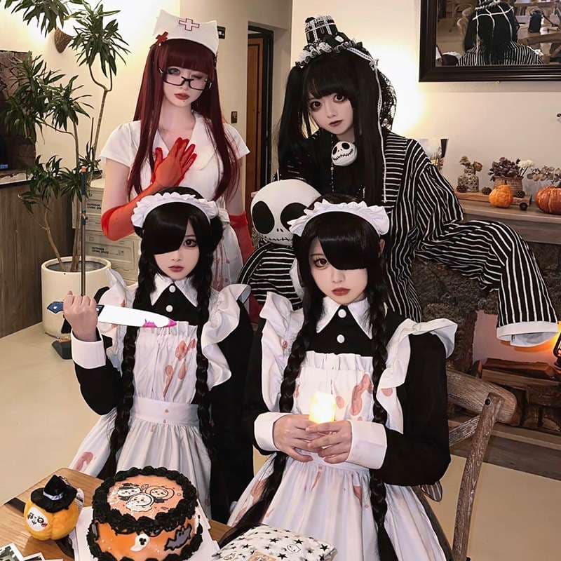 血まみれメイド服セット