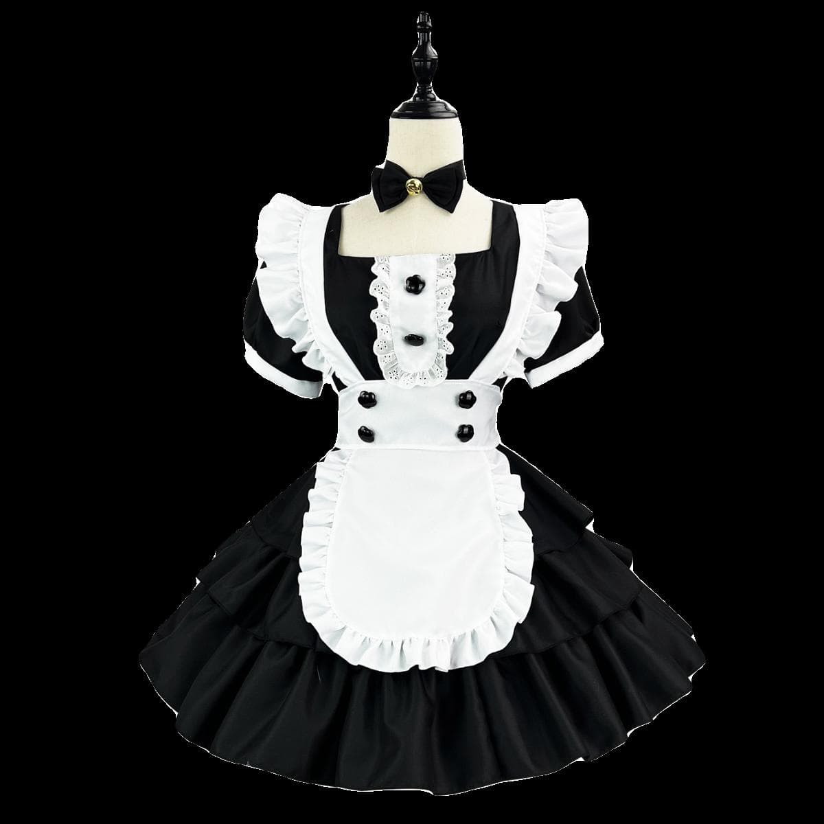 メイド服 フリル付きメイド風ワンピース