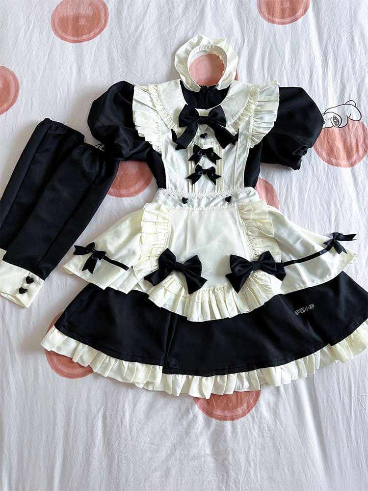 フリルたっぷりメイド服セット