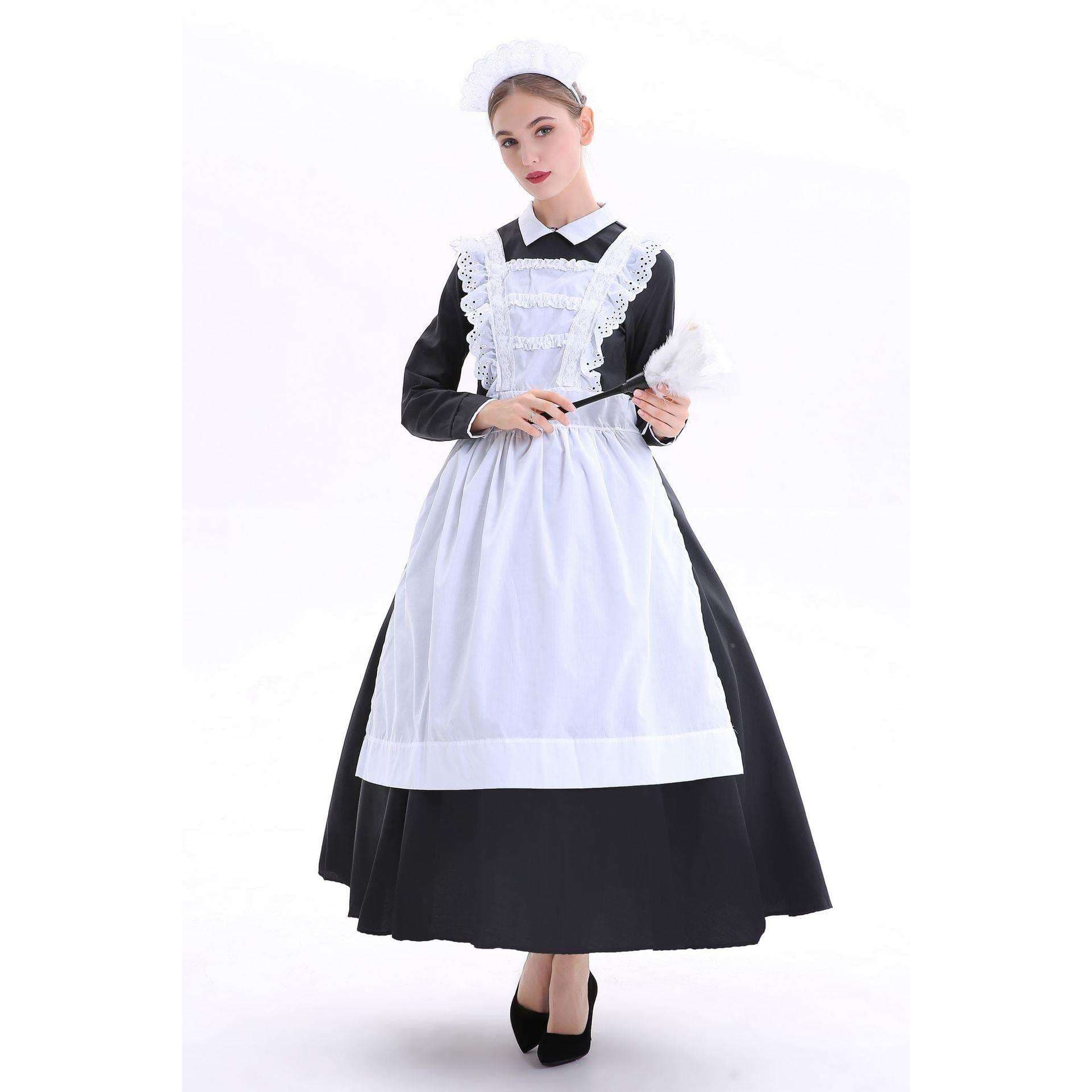 清楚優雅なロングメイド服