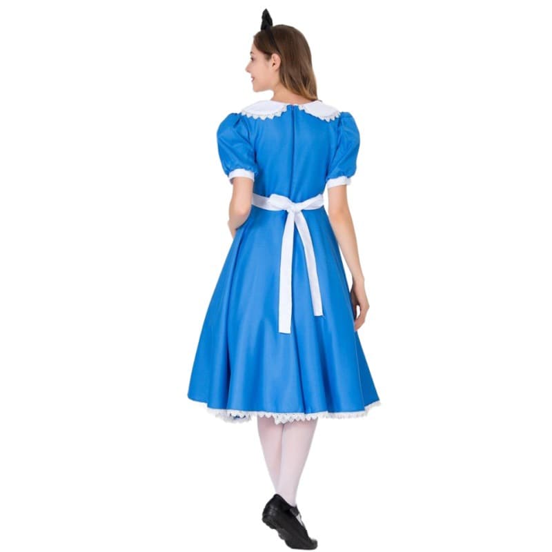 ふんわりメイド服エプロンワンピース