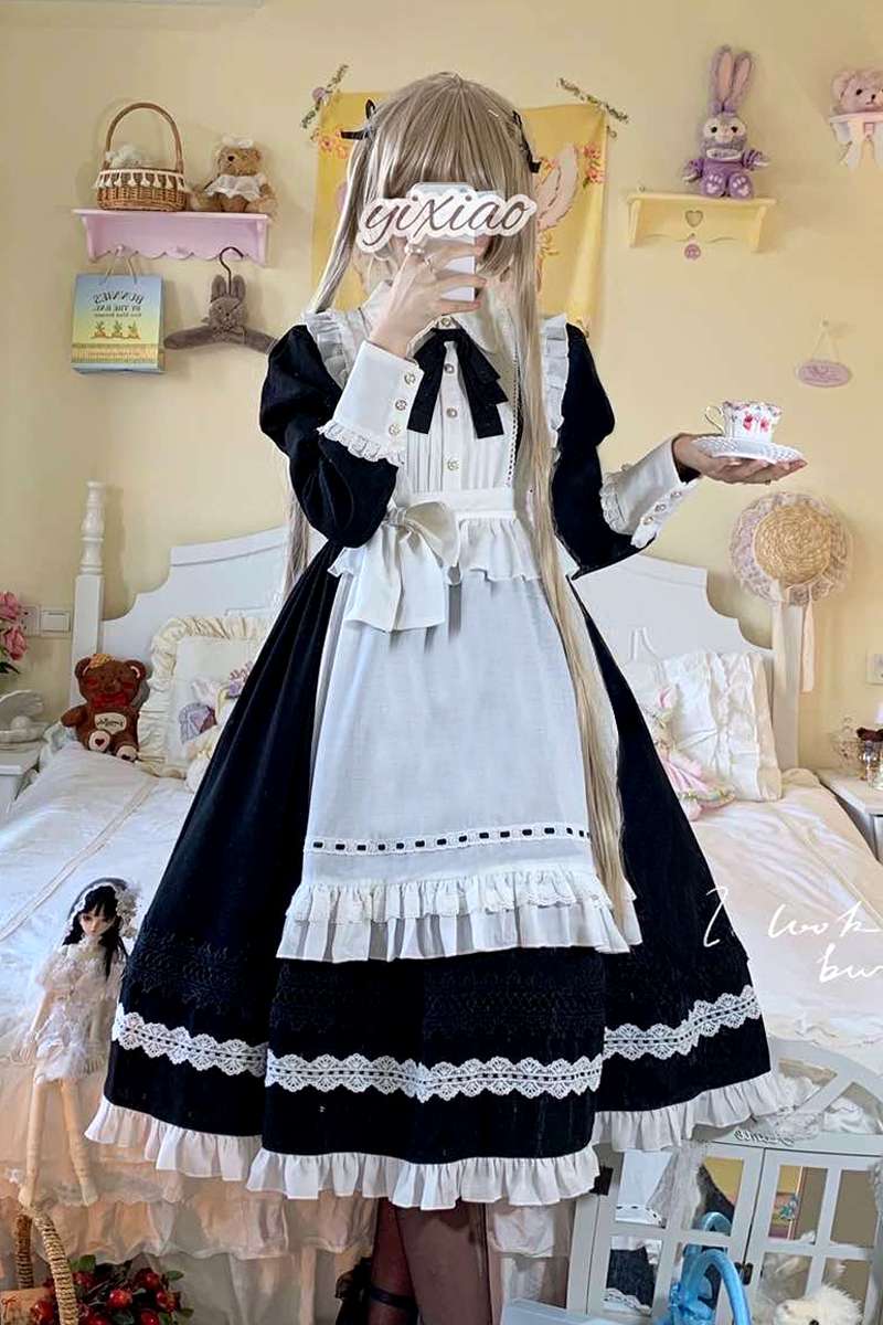 優美なロリータスタイルメイド服
