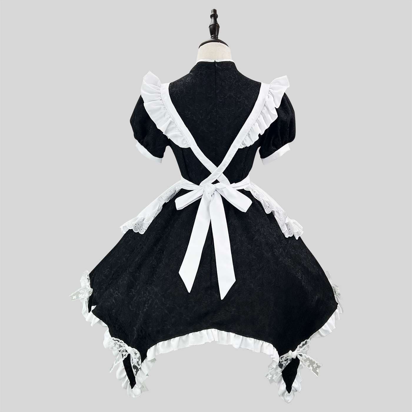 メイド服 フリルたっぷりメイド風ワンピース