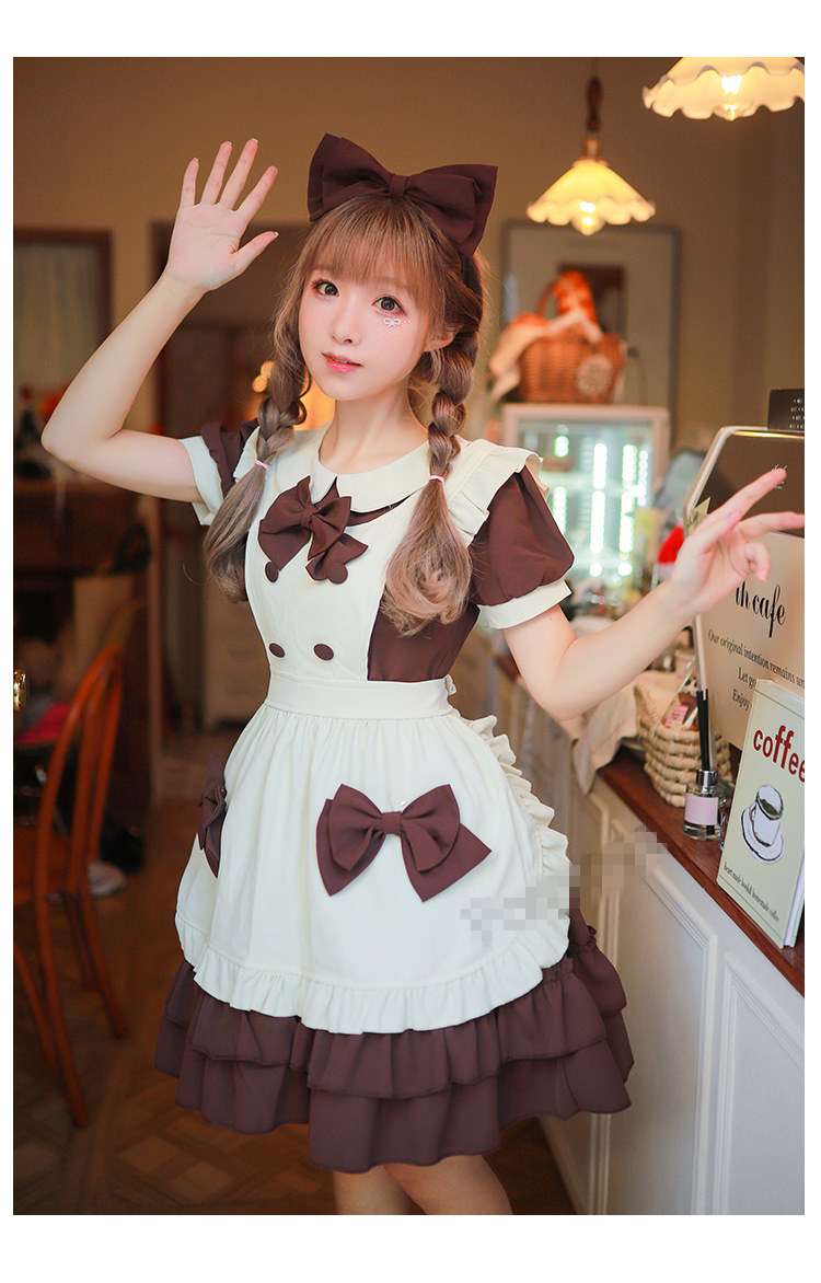 ふんわりリボンメイド服