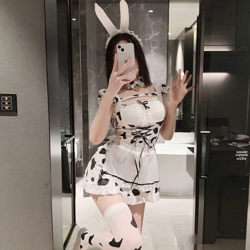 メイド服 うさぎ耳付きメイド服セット