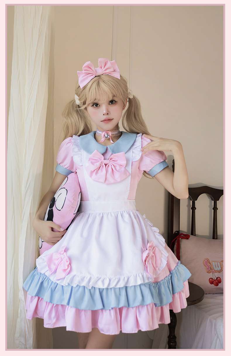 メイド服 ふんわりメイドリボンワンピース