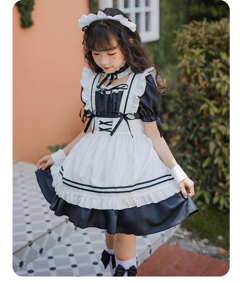ふんわりメイド服ワンピース