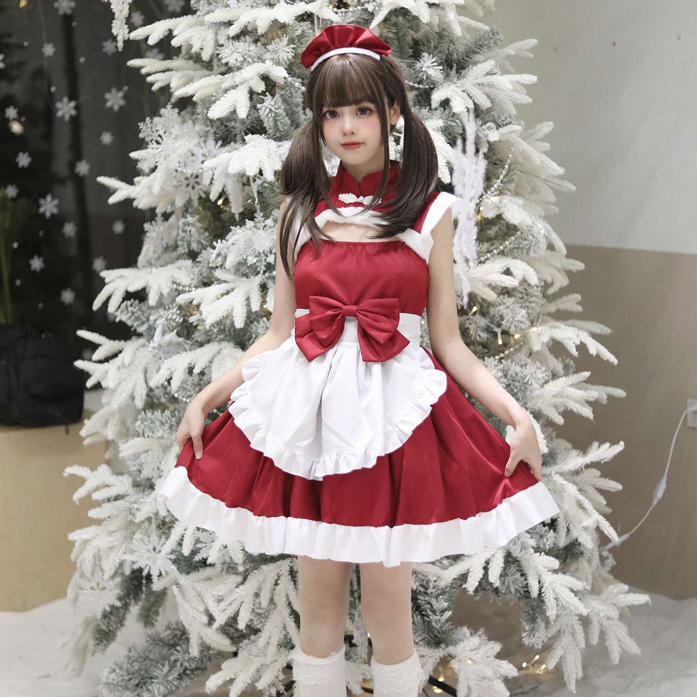 メイド服 クリスマスメイド風コスチューム