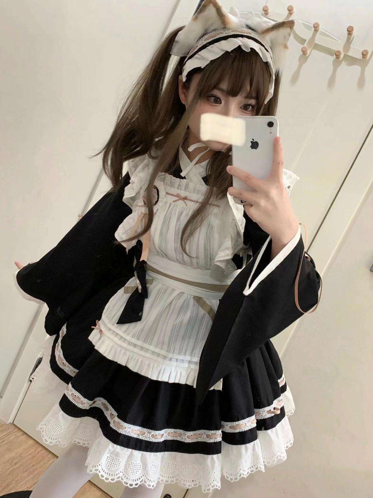 メイド服 和洋折衷メイド風ワンピース
