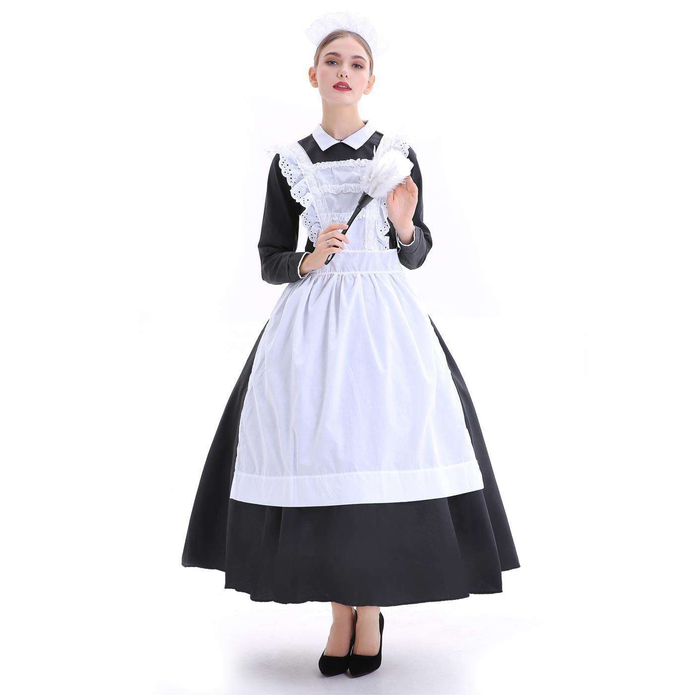 清楚優雅なロングメイド服