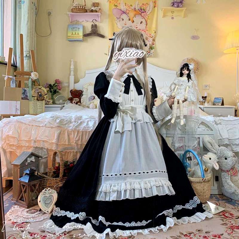 優美なロリータスタイルメイド服