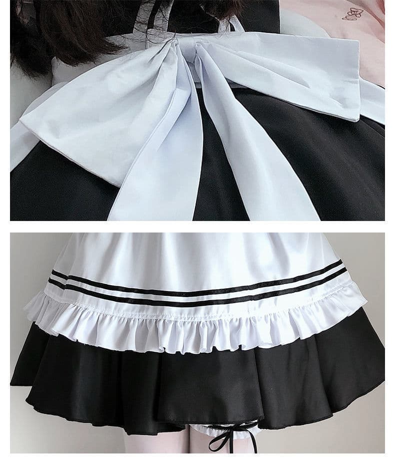 メイド服 フリルたっぷりメイドコスチュームセット