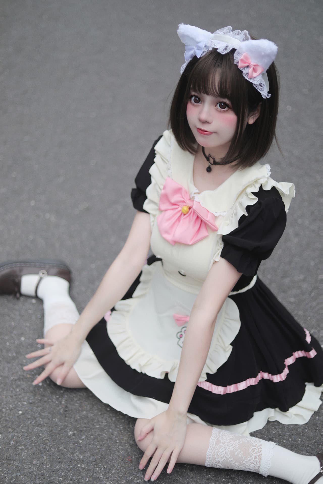可愛い仔犬風ふんわりメイド服