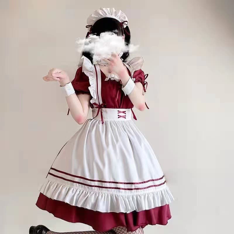 フリル付きクラシカルメイド服