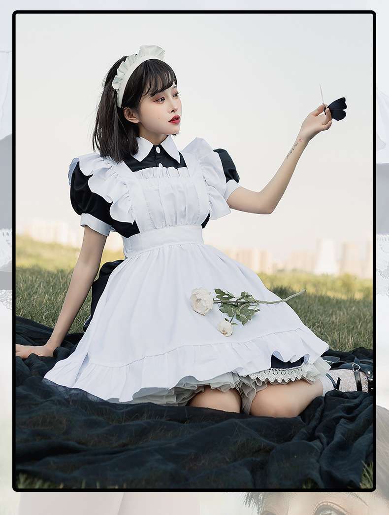 フリルメイド服ワンピース クラシカル