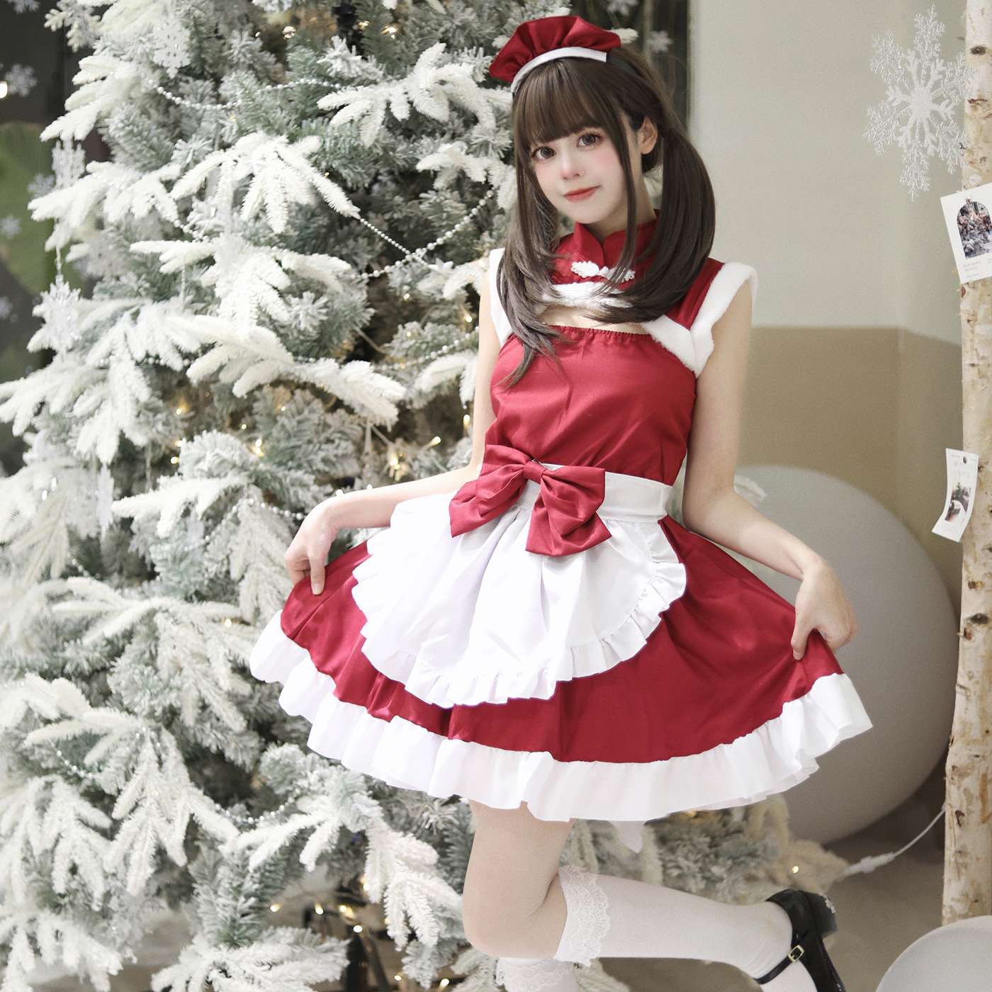 メイド服 クリスマスメイド風コスチューム