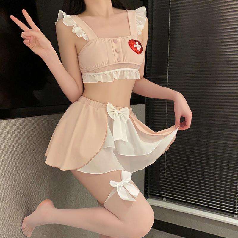 メイド服 フリルリボンメイドキャミセット